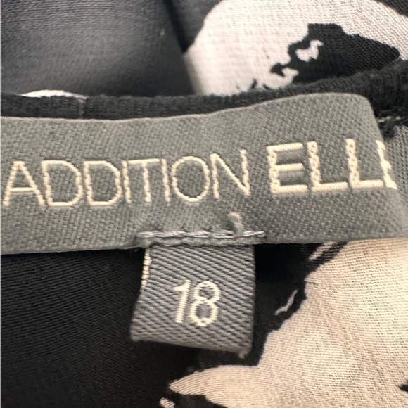 Addition Elle Black & White Abstract Print Midi Dress Size 18 - Picture 11 of 13